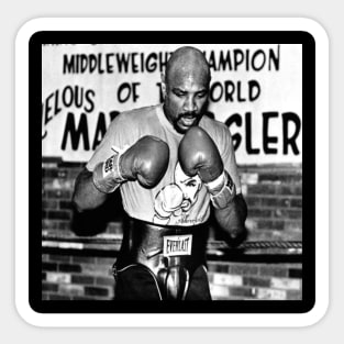 Marvin Hagler Fight Sticker